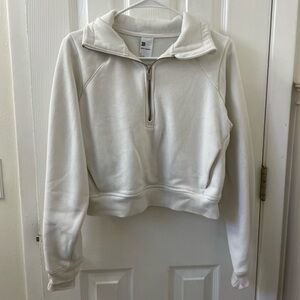All in Motion Cream Quarter-Zip Hoodie